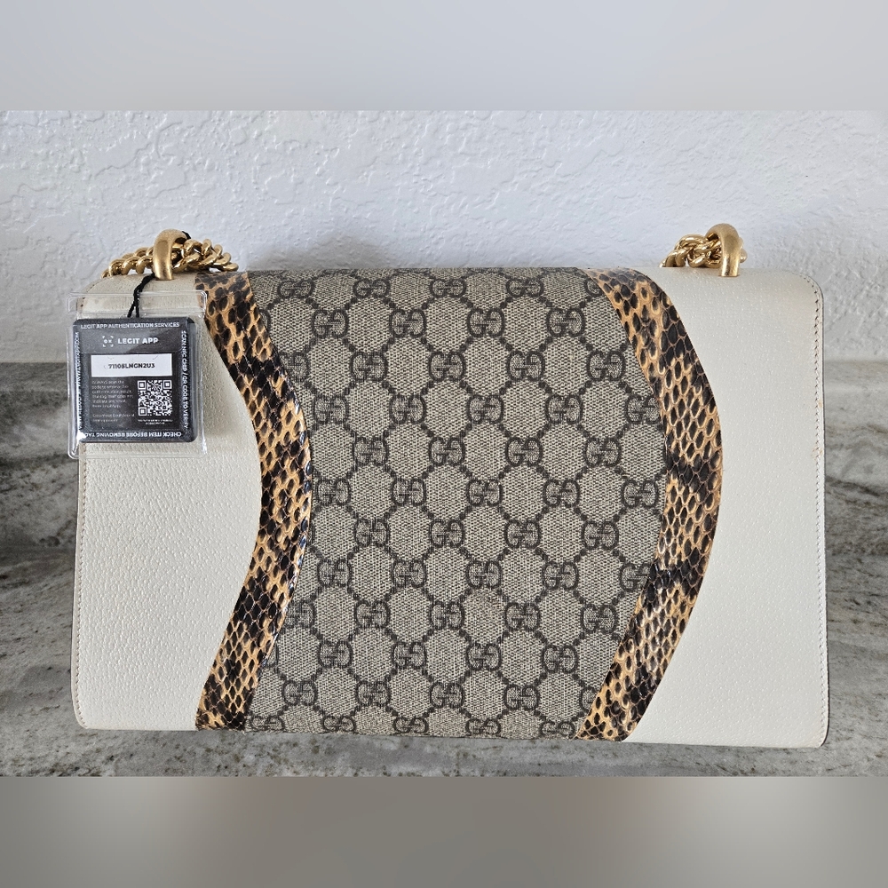 Beautiful LIMITED EDITION Gucci Python GG Padlock… - image 2